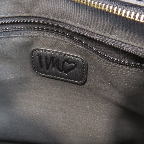 IMHeart Faux Croc Handbag Purse Black - Footed *missing crossbody strap - Picture 9 of 9